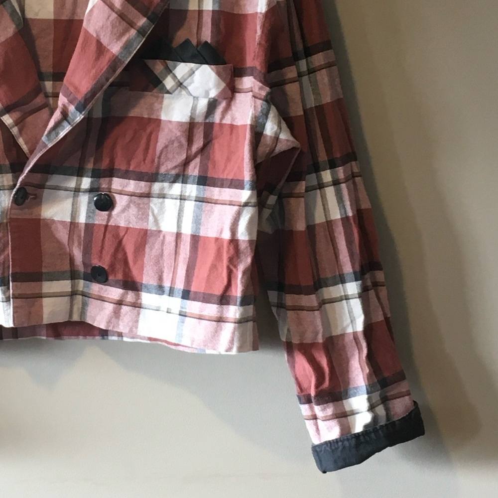 Homemade Plaid Women's Crop Jacket - Picture 8 of 13